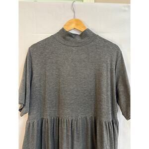 Women’s Chelsea Studio Grey Mock Neck Dress Size 1X